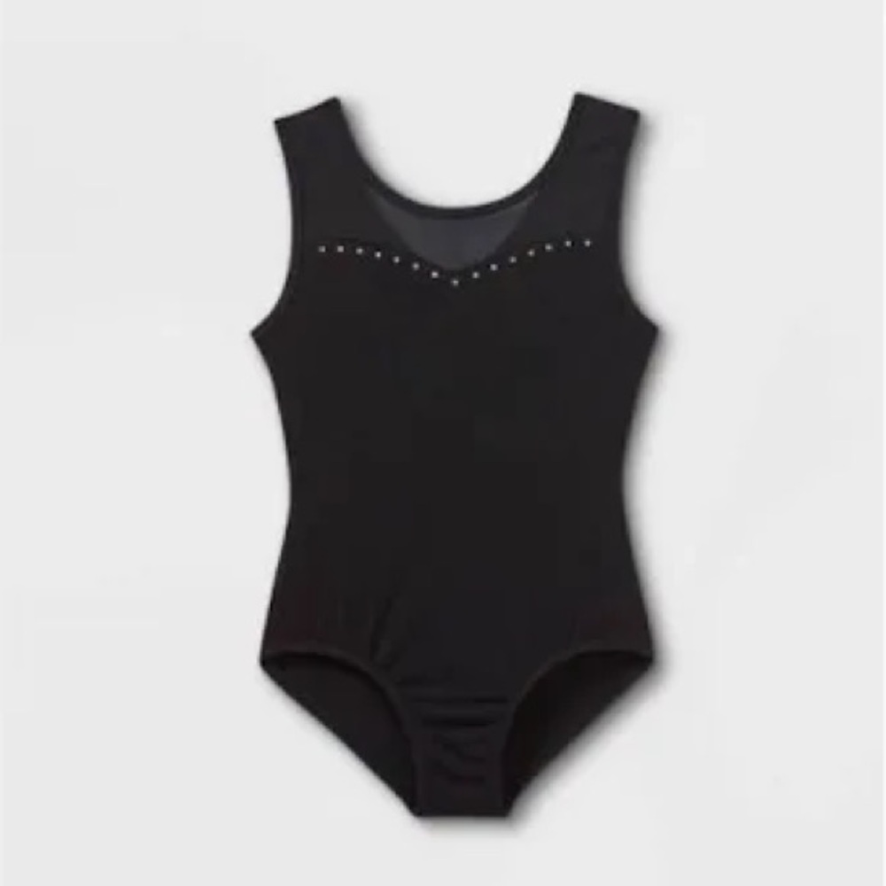 007 NWT Cat & Jack Dance Gymnastics Open Keyhole Back Leotard - Size: XS (4/5)